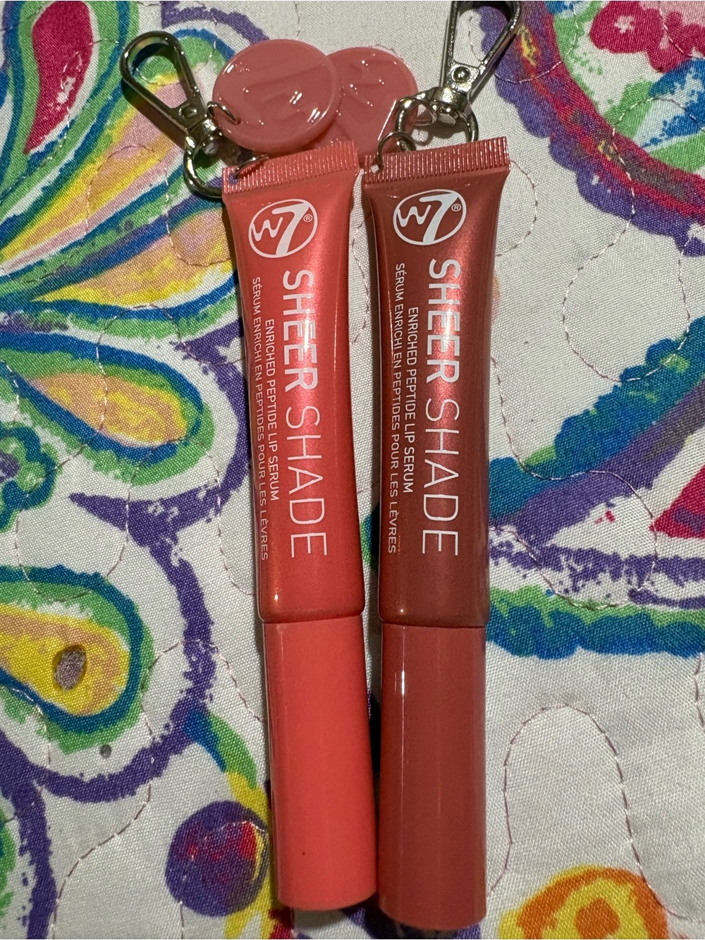 W7 Sheer Shade Lip Serum Duo — Soft Pink & Terracotta